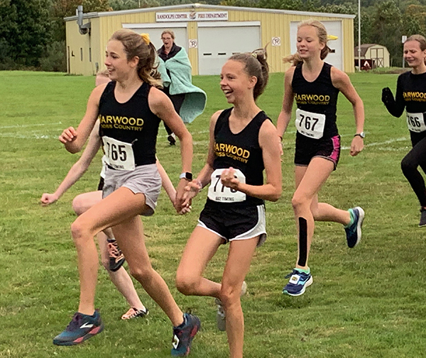It was all black and gold at the Randolph Invitational on September 14. Both the boys’ and girls’ middle school teams took first place.