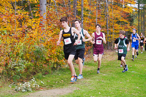 Photo: Ann Zetterstrom. Harwood’s Jonah Busker placed 14th in the JV race.