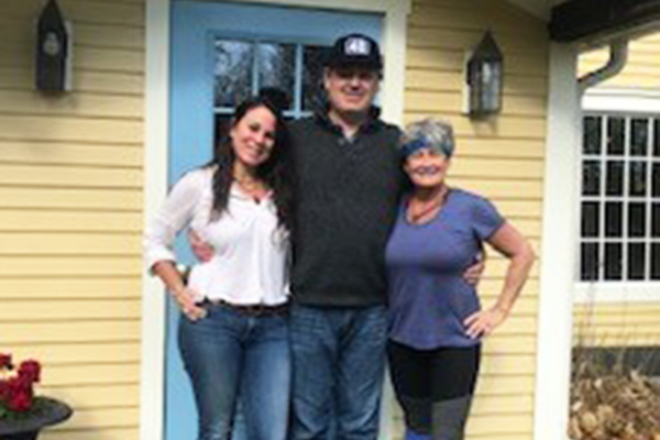 From left to right, Denise West, Kevin Adams and Trish Hopkins.