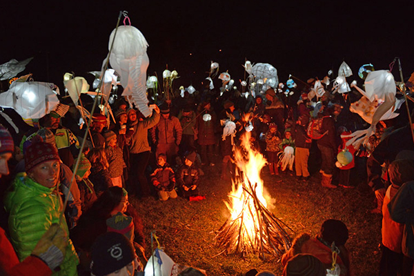 River of Light parade, Waterbury, VT. File photo from 2013.