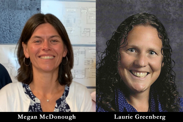 Megan McDonough and Laurie Greenberg will be Harwood Union High School’s new co-principals next July.