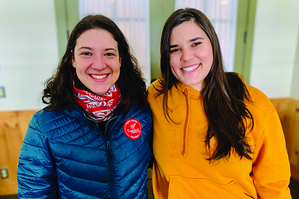 Livia Azevedo, left, and Isabela Baxhix are international students employed at Sugarbush Resort on J-1 visas