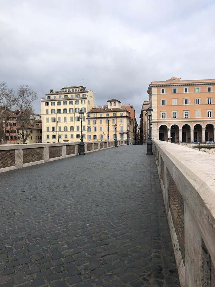 Usually busy streets are empty or nearly empty. Photo: Tina Rocchio Usually busy streets are empty or nearly empty. Photo: Tina Rocchio