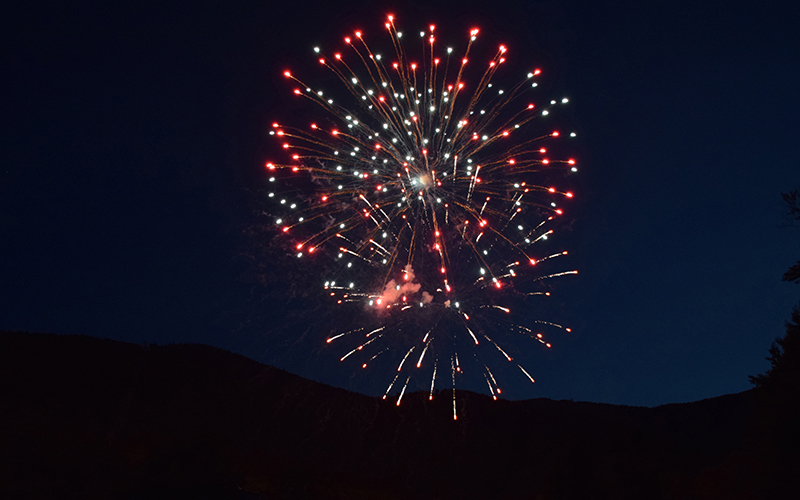 Sugarbush Fourth of July fireworks. Photo: Jeff Knight