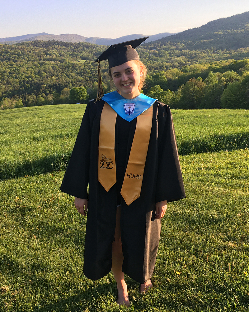 The Valley Reporter’s Harwood correspondent, Amelia Allen, a 2020 graduate, is headed to UVM this fall to study nursing