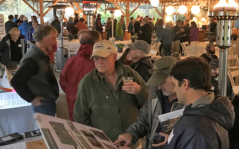 The second Ridge to River Community Forum, called Climate of Change, was held at Lareau Farm in 2017. Photo: Brad Long