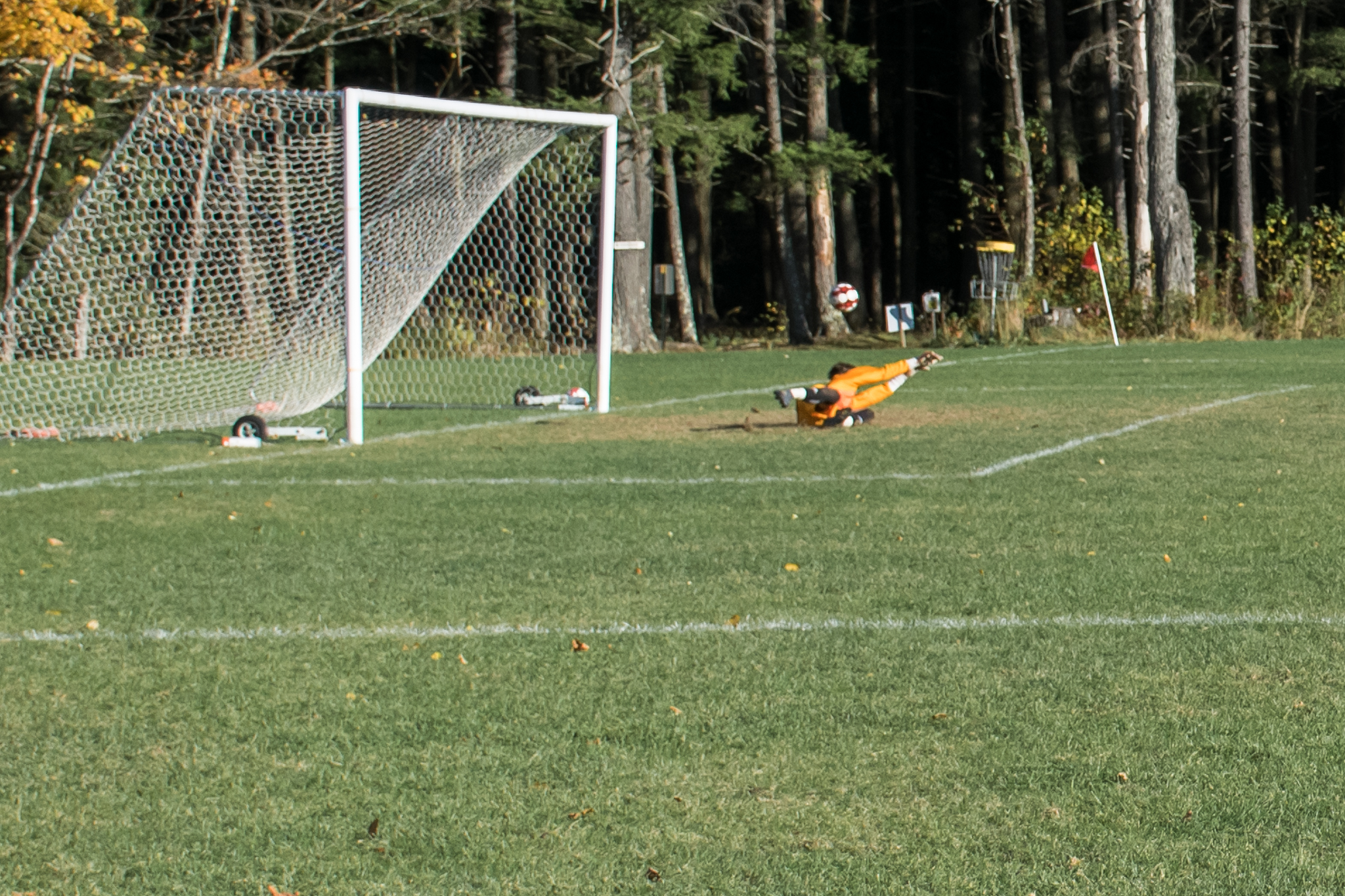 Harwood's Gavin Thomsen scored in the first minute of play against Montpelier Thursday. Photo: Jeff Knight Harwood's Gavin Thomsen scored in the first minute of play against Montpelier Thursday. Photo: Jeff Knight