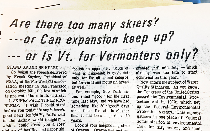 Stories from some 1971 issues of The Valley Reporter as we celebrate 50 years of serving the Mad River Valley.