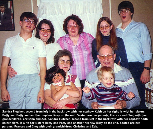 Chet and Fran with daughters and grandkids