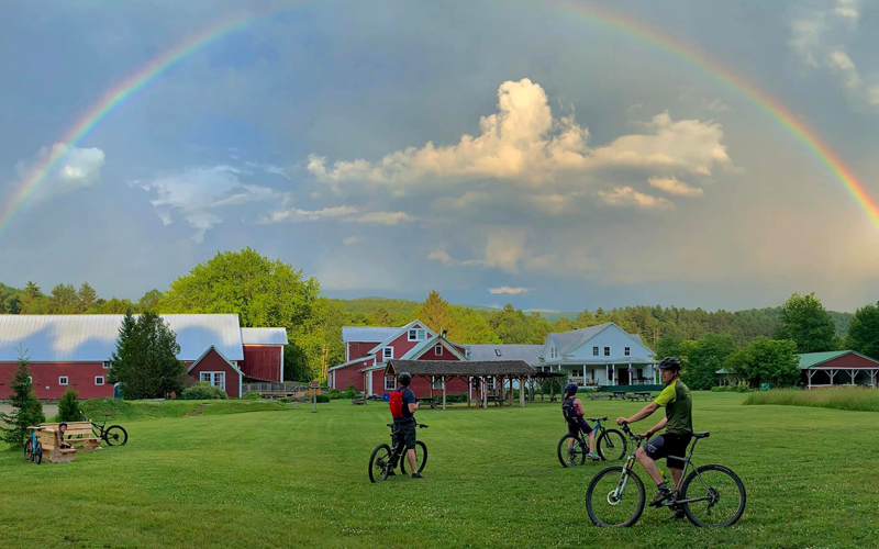 Rainbow over American Flatbread in Waitsfield. Photo: John Atkinson