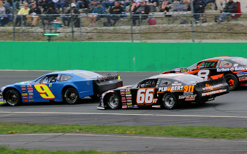 Photo: Alan Ward. The Maplewood/Irving Oil Late Models begin the "King of the Road" chase this Friday, June 4, at the 58th Mekkelsen RV Memorial Day Classic.