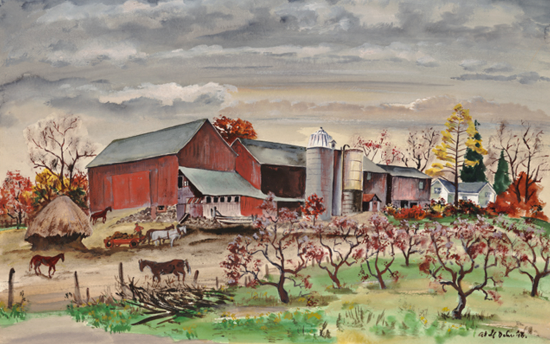Artwork from Adolf and Virginia Dehn is on display at the Bundy Gallery in Waitsfield.