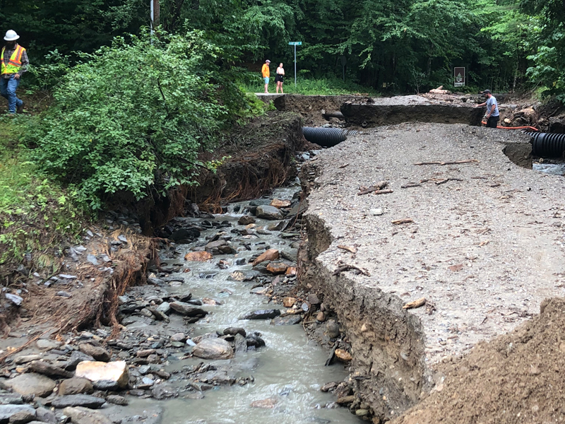 Butternut Hill road washout. Photo: Lisa Loomis