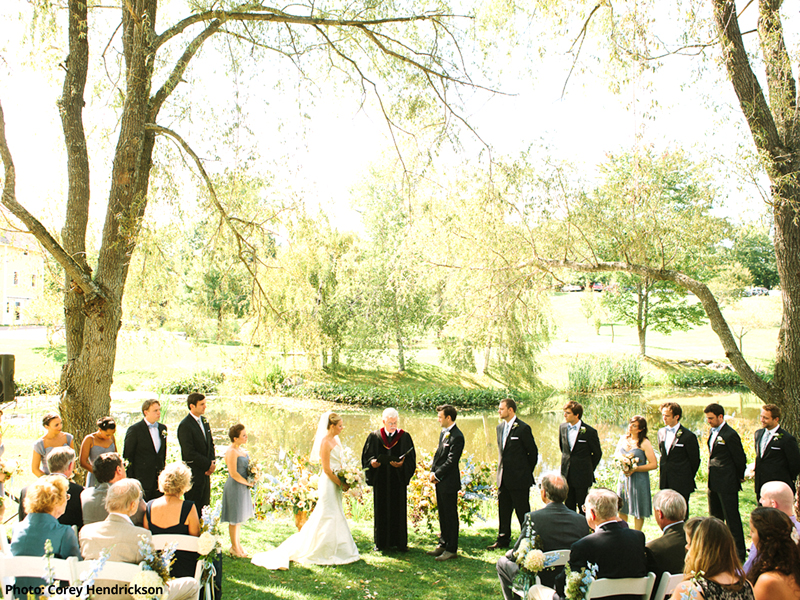 Wedding at the Round Barn Inn in Waitsfield, VT. Photo: Cory Hendrickson