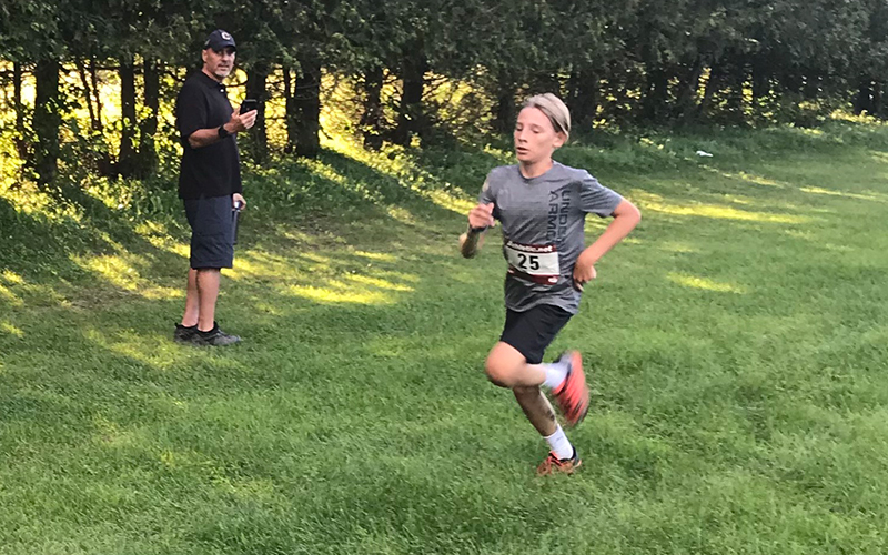 Quinn Pomerantz at the Harwood Family Fun Run.