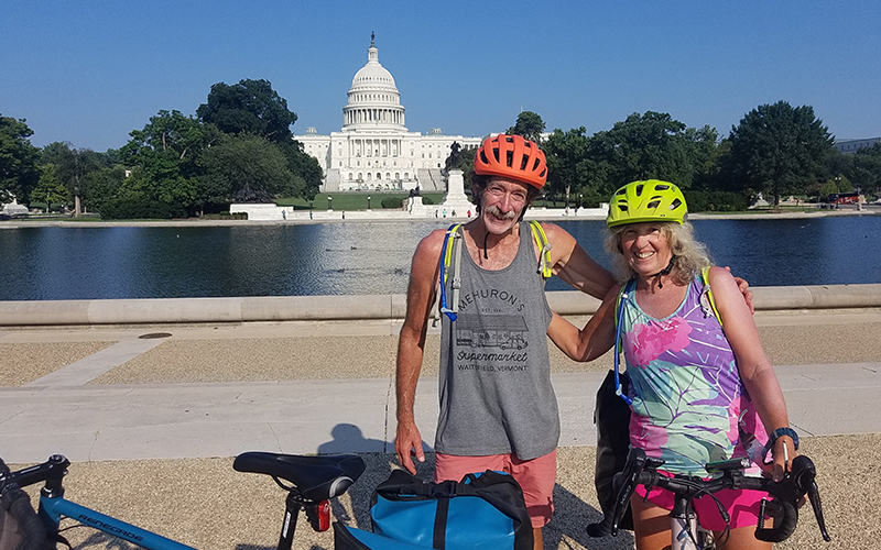 Pat and Shevonne Travers have made it from the state of Washington to the city of Washington, coast-to-coast, in 77-days.