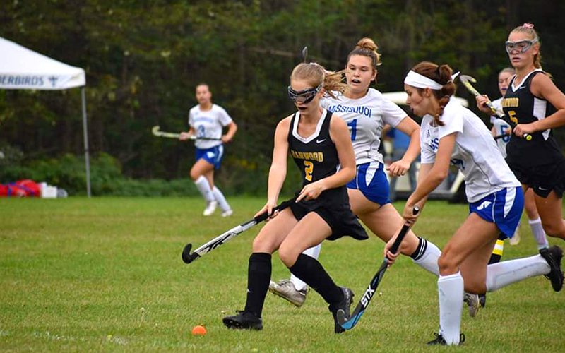 Harwood Girls' Field Hockey battled to a draw against Missisquoi Valley on Saturday. 