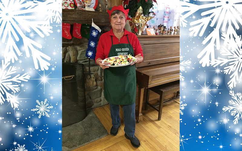 Vicky Kingsbury at a previous Senior Center Christmas get together.