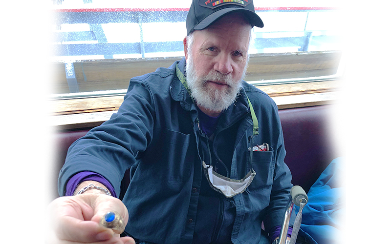 After 50 years Stephen Goss was reunited with his lost class ring.