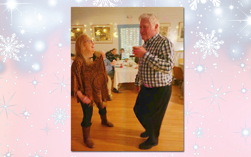: Renee Epstein and Michael McGuirk take to the dance floor at the annual Sugarbush Racing Club dinner dance.