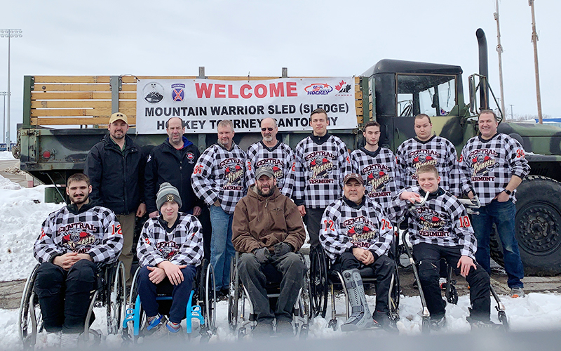 Back row, left to right: Jon Crossett Craig Marineau, Rich Quelch, Ernie Lavigne, Eldon Crossett Jakob Kingsbury, Tyler Covey Troy Kingsbury. Bottom row: Jake Lavign, Caleb Crossett, Ben Eastman, John MCArdle and Kyler Quelch.