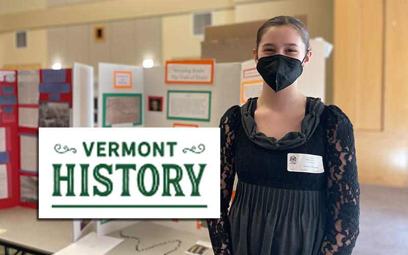 Antonia Mazzilli at Vermont History Day. Photo: Andrew Liptak 