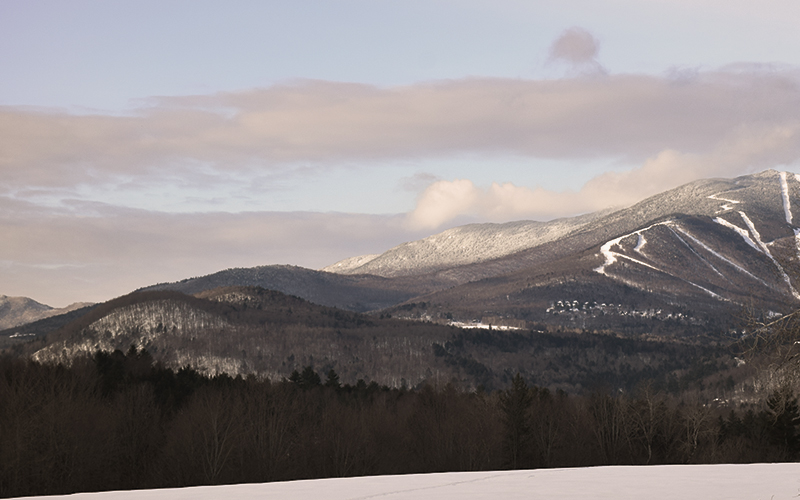 Photo of Sugarbush's Lincoln Peak area and ridgeline to the south. Photo: Jeff Knight