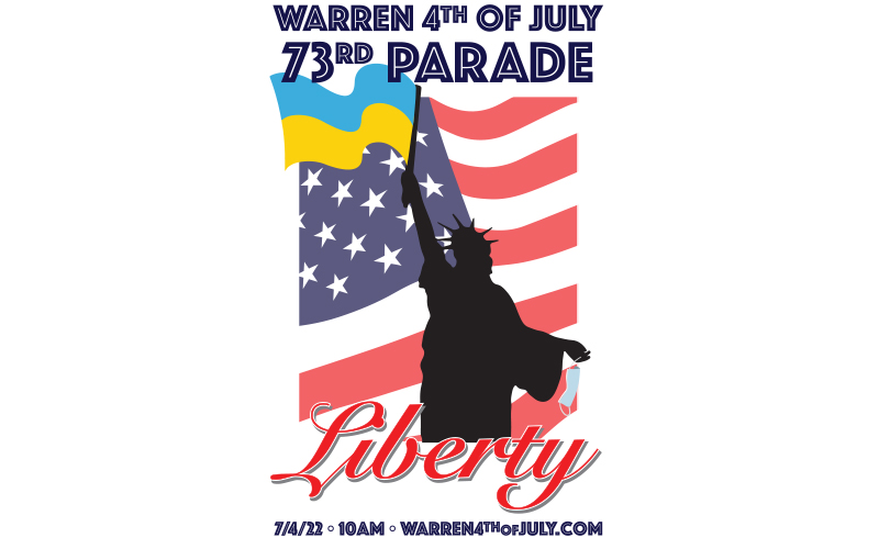 73rd Warren Fourth of July parade poster