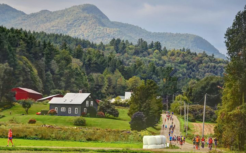 Mad Marathon winding through the mountains and valleys of the Mad River Valley.