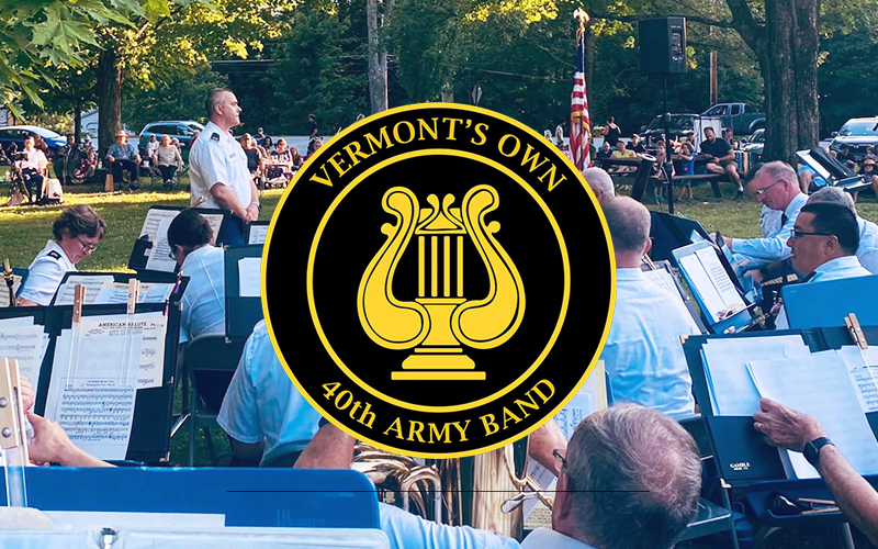40th Army Band at an outdoor concert.