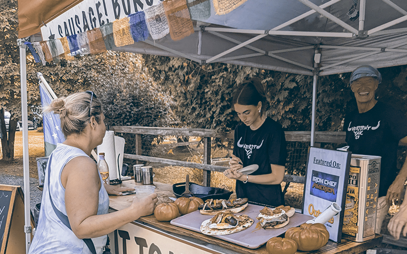 Yak It To Me cart at Round Up on the River in Waitsfield. Photo: ENF