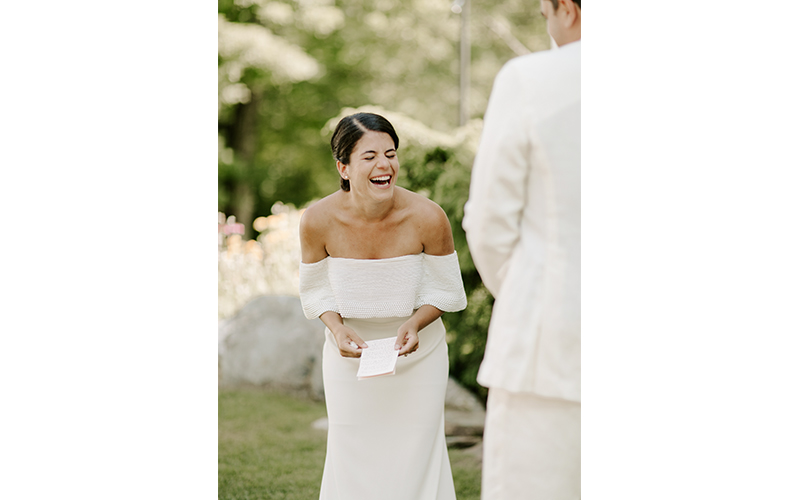 Zari Sadri in her wedding dress.