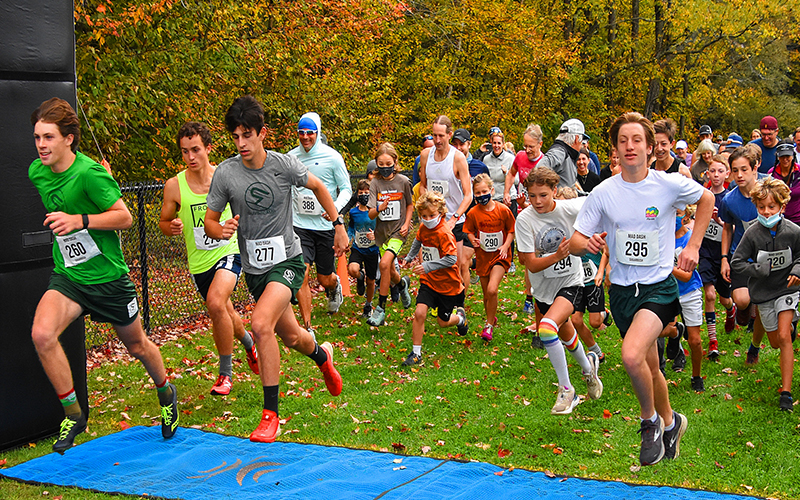 runners cross the start line of a previous Mad Dash. Phot: Phil Bobrow