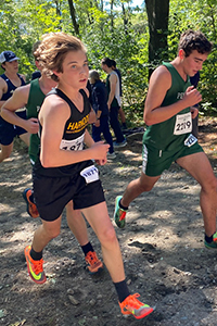 Freshman Chapin Rivers in his first out-of-state invitational. Photo: John Kerrigan