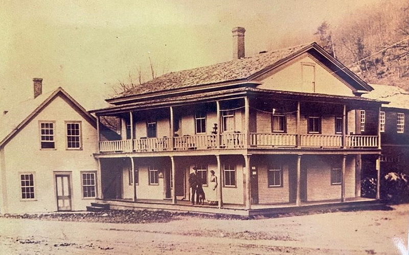 When this photo was taken in 1880, what would eventually become The Warren Store was a stagecoach stop and inn.