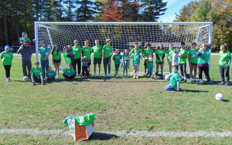 TOPSoccer program Capitol Region athletes with their buddies.