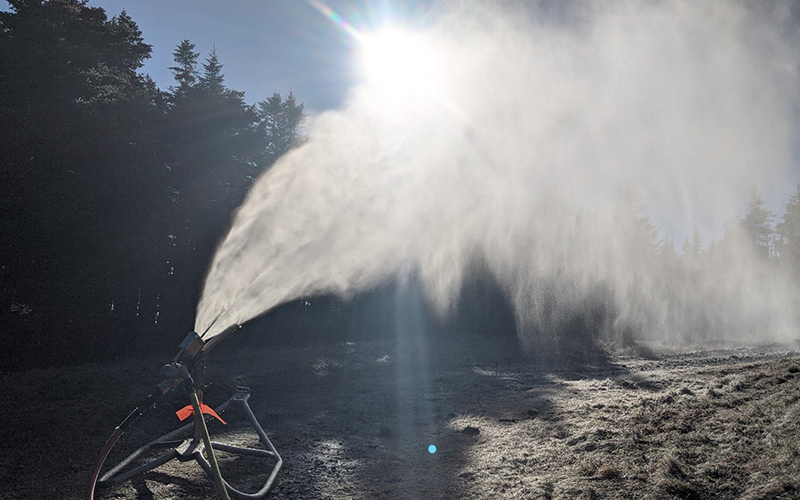 Snowmaking at Sugarbush Resort. Photo courtesy  Sugarbush Resort