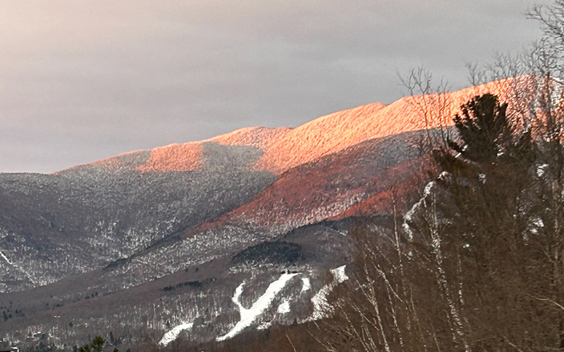 Sunrise on the Green Mountains. Photo: Nancy Wilstein