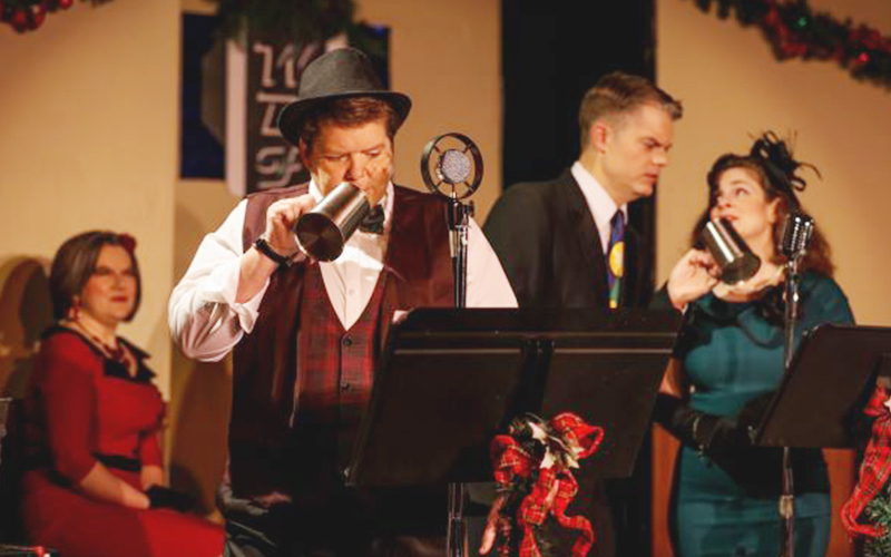 The Valley Players performing It's a Wonderful Life at Val;ley Players Theater in Waitsfield, VT.