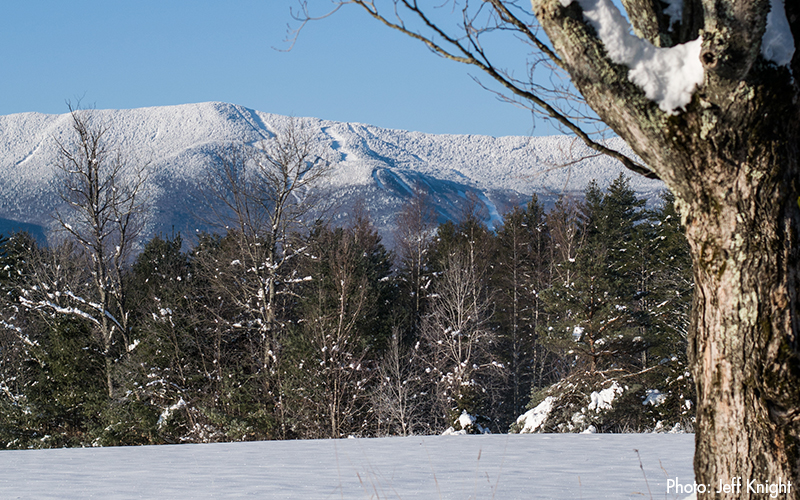 Snow covered Mt. Ellen after the first big snow of December 2022. Photo: Jeff Knight