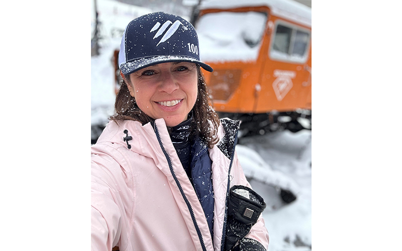 Julia Paxman of Warren, VT already has 100 days of skiing and looking for more.