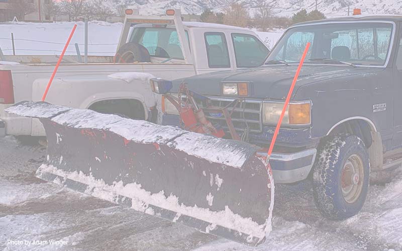 snow plows on pickup trucks