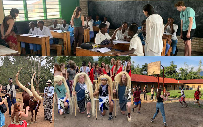 Harwood Union High School students have returned from an educational trip to Rwanda, their first trip back to the central African nations since 2018. Photos courtesy Steve Rand.