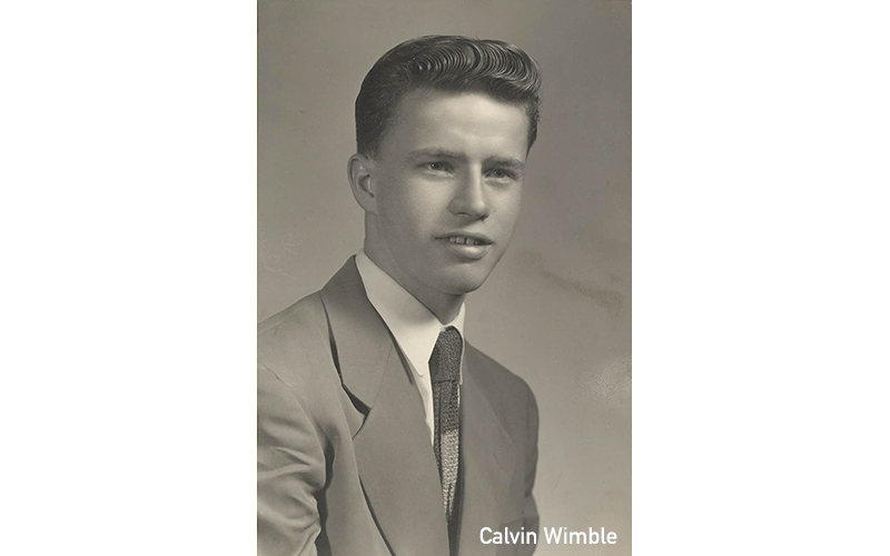 Calvin Wimble graduation photo