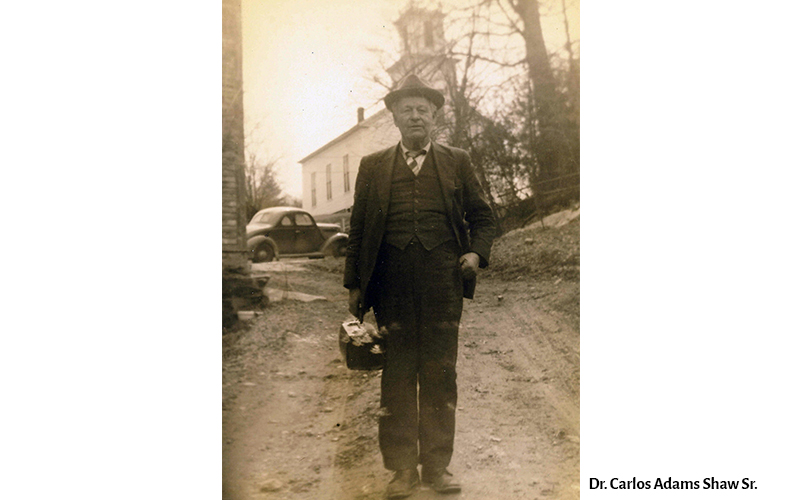 Dr. Carlos Adams Shaw Sr. in Warren, Vermont.