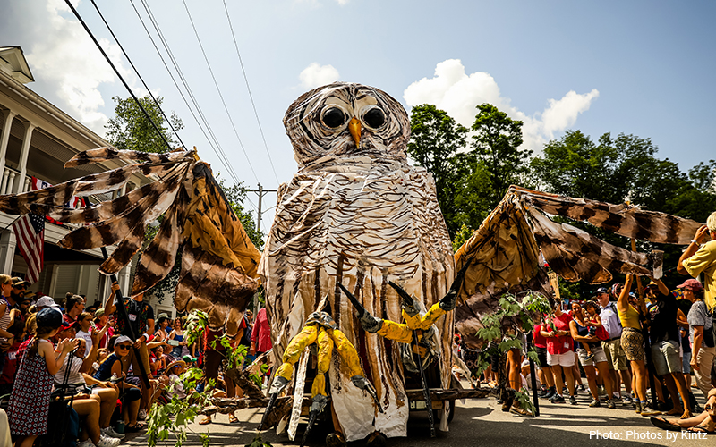 Prickley Mountain's “Wise up now.” float won first place in the 2023 Warren Fourth of July parade. Photo: Photos by Kintz