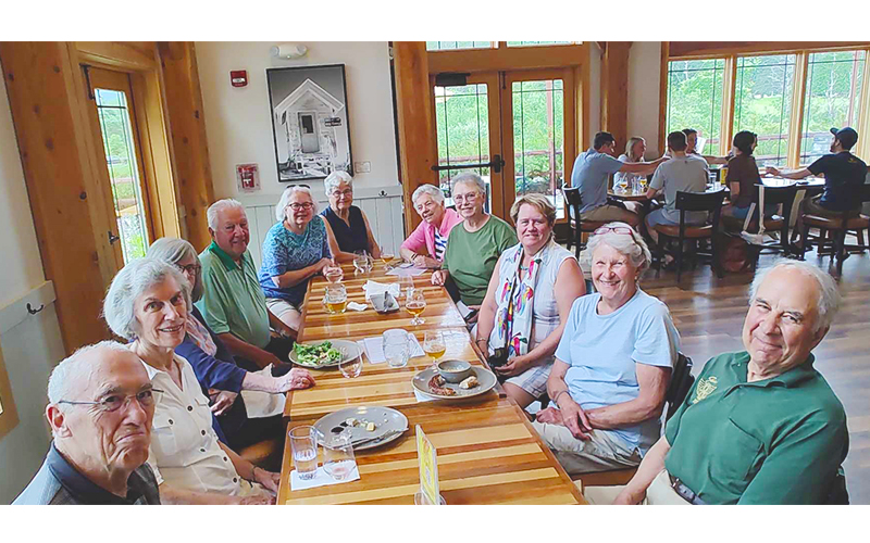 A group of former Harwood teachers got together to talk old times.