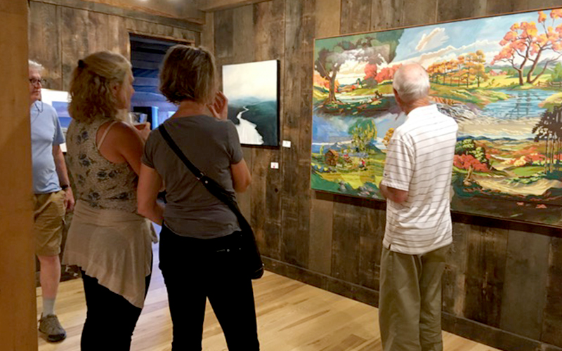 The Big Red Barn Art show is happening at Lareau Farm and Forest