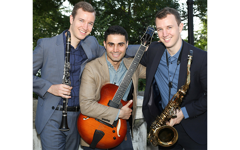 The Anderson twins, Will, left, Peter, right, along with guitarist Adam Moezinia (center), will perform at Phantom Theater on Friday, August 18.