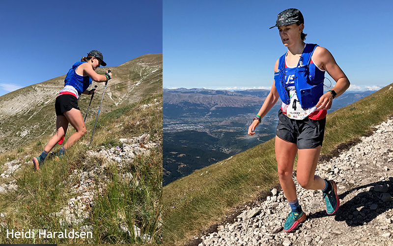 Harwood junior Heidi Haraldsen joined 13 other American at the 2023 Youth Skyrunning Championships.